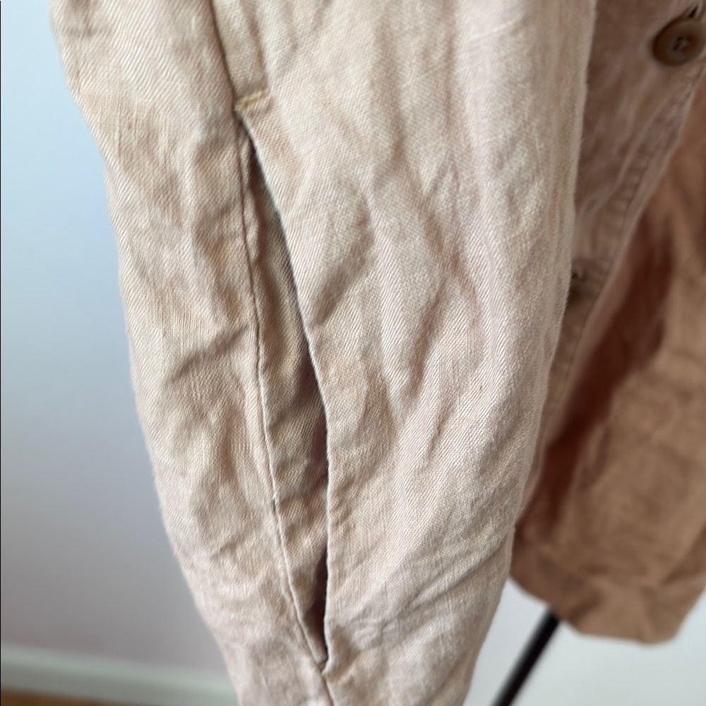 Tan Short Sleeve Shirt dress - Picture 2 of 4